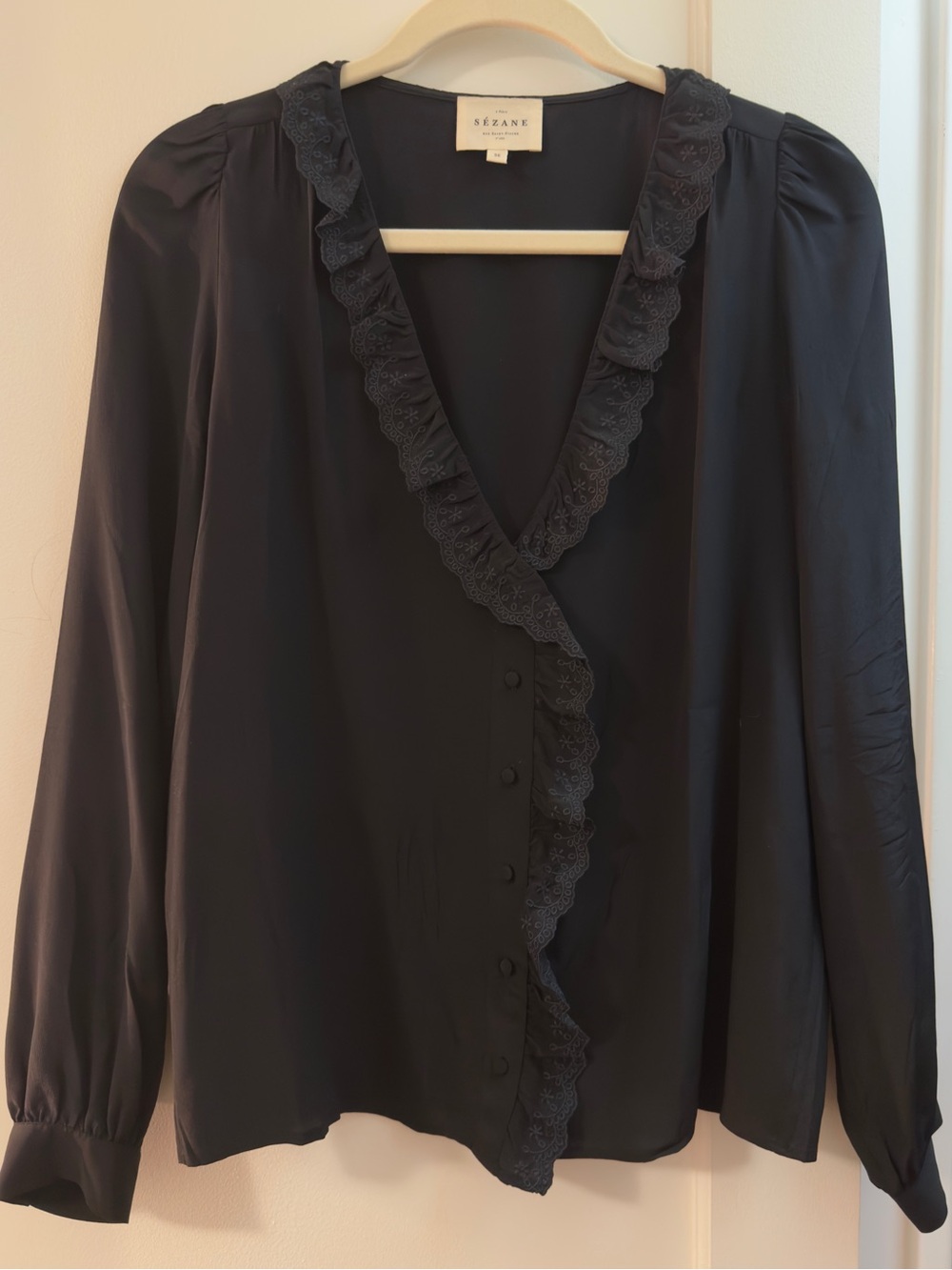 Sezane silk blouse
